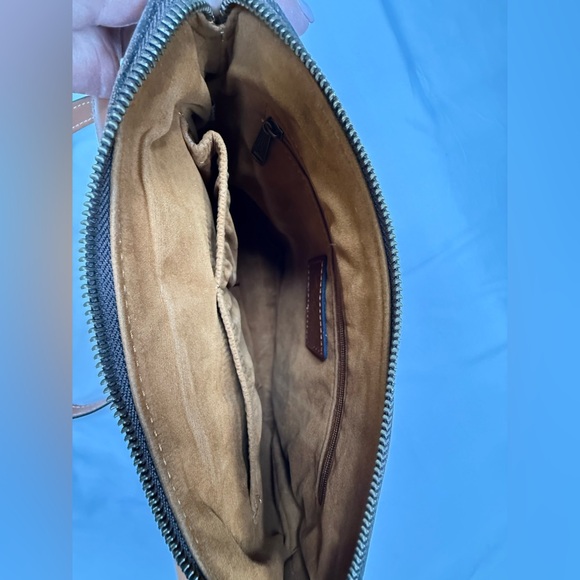 Patricia Nash Cognac Leather Crossbody with Front Buckle - Picture 12 of 13